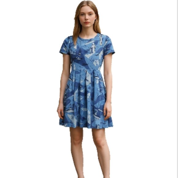 LuLaRoe Disney Nightmare Before Christmas Dress Sz Small – Skater Fit & Flare - Picture 10 of 10